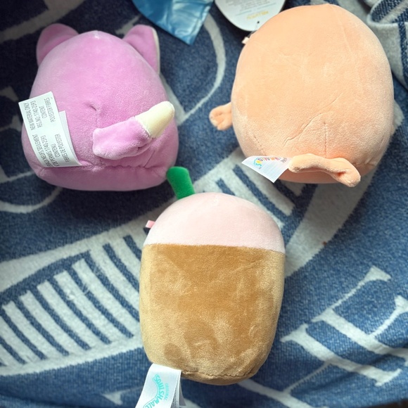 3 squishmallows boba fox walrus - Picture 2 of 2